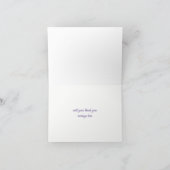 パープルの多肉植物の感謝カード サンキューカード (内部)