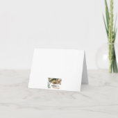 パープルの桜の感謝カード サンキューカード (裏面)