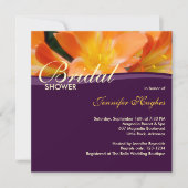 パープルの結婚式前祝賀会招待状 招待状 (正面)