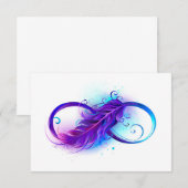 パープルの羽根との無限 招待状 (正面/裏面)