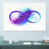 パープルの羽根との無限 横断幕 (トレードショー)