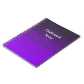 パープルの色合い ノートブック (左側)