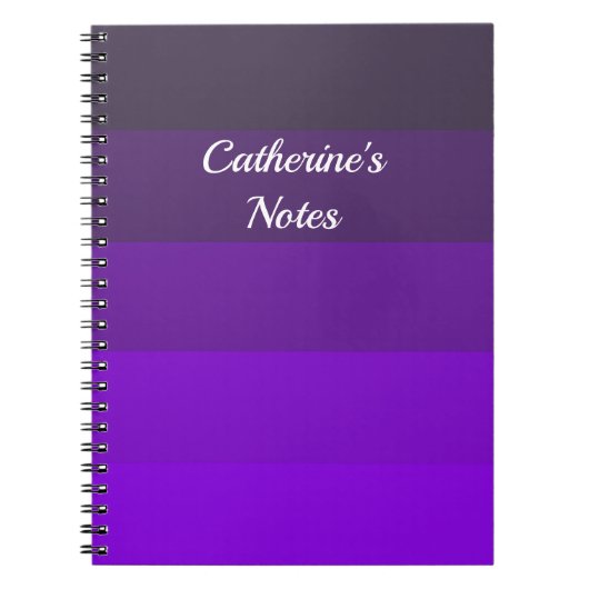 パープルの色合い ノートブック (正面)