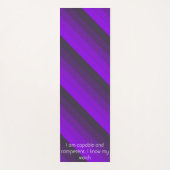 パープルの色合い ヨガマット (正面)