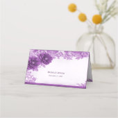 パープルの花が咲き誇るプレースカード プレイスカード (裏面)