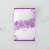 パープルの花が咲き誇る感謝カード サンキューカード (内部)