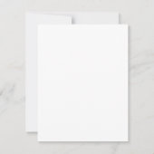 パープルの花のカスタム ブライダル シャワー インビテーション (裏面)
