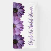 パープルの花のブライズシャワー 横断幕 (縦)