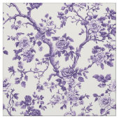 パープルの花の枝のリピート ファブリック (見本)
