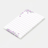 パープルの蝶の花 ポストイット (アングル)