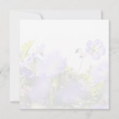 パープルの野の花のハッピーバースデーカード カード (裏面)