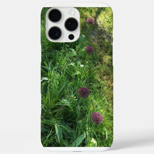 パープルの野花スマホケース 自然のデザイン Case-Mate iPhoneケース (裏面)