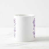 パープルの魔法のフォーカス 私はお茶が必要 コーヒーマグカップ (中央)