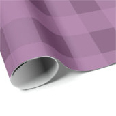 パープルはっきりしたバッファロープレイドラッピング紙 ラッピングペーパー (ロールコーナー)