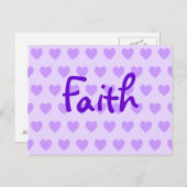 パープルへの信仰 ポストカード (正面/裏面)