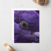 パープルもしドーブアートの天国 ノートカード (正面/裏面インサイチュ)