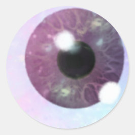 パープルアイおもしろい ラウンドシール