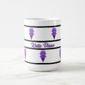 パープルアイスクリームフレンズかわいいかわいいスペシャリティマグ モーフィングマグカップ (中央)