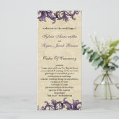 パープルアイボリーヴィンテージフローリ結婚ッシュ プログラム (スタンド正面)