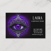 パープルアイマンダラクレアボイヤントサイキック 名刺 (正面)