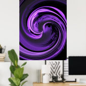 パープルアイランドウェーブポスター ポスター (ホームオフィス)