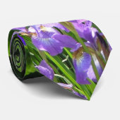 パープルアイリスの色合い ネクタイ (ロール)