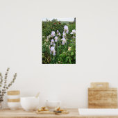 パープルアイリスアイリスコテージガーデンプラントポスター ポスター (キッチン)