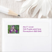 パープルアイリスカスタム住所 シール (インサイチュ)