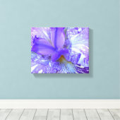 パープルアイリスキャンバスプリント キャンバスプリント (インサイチュ (ウッドフロア))