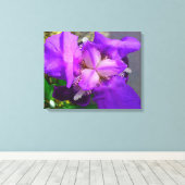 パープルアイリスキャンバス キャンバスプリント (インサイチュ (ウッドフロア))