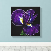 パープルアイリスキャンバス キャンバスプリント (インサイチュ (ウッドフロア))