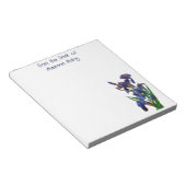 パープルアイリスノートパッド ノートパッド (アングル)