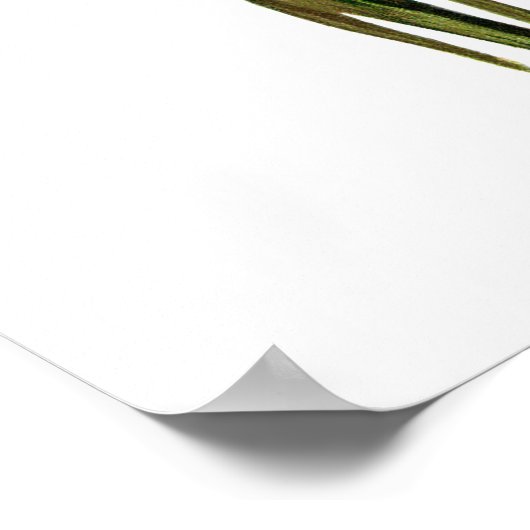 パープルアイリスパーソナライズされたズのポスター ポスター (角)