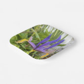 パープルアイリスフラワーアウトドアガーデン自然写真 ペーパープレート (傾斜あり)