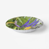 パープルアイリスフラワーアウトドアガーデン自然写真 ペーパーボウル (傾斜あり)