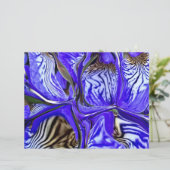 パープルアイリスフラワースクラップブック紙 (スタンド正面)