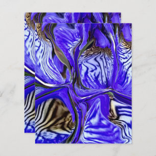 パープルアイリスフラワースクラップブック紙