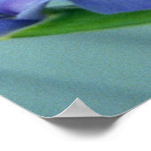 パープルアイリスフラワーズポスターアートプリント ポスター (角)