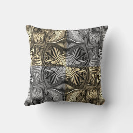 パープルアイリスフラワー/セピア/ B & W / 4 / クッション