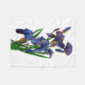 パープルアイリスフレシー毛布 フリースブランケット (正面(横))