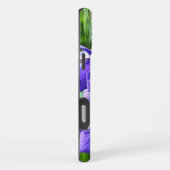 パープルアイリスフローラ iPhoneケース (右側面)