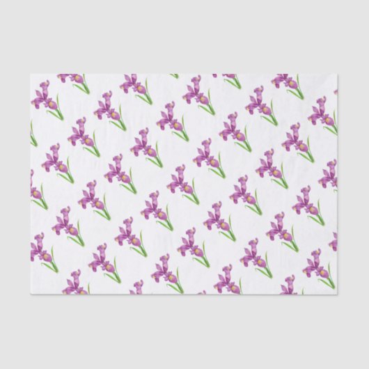 パープルアイリスボタニカルフローラ 薄葉紙 (正面)