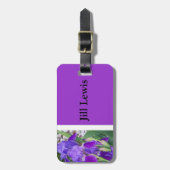 パープルアイリスラゲッジタグ ラゲッジタグ (正面縦)
