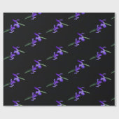 パープルアイリスラッピング紙 ラッピングペーパー (フラット)