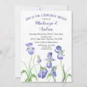 パープルアイリスリハーサルブランチ招待状 招待状 (正面)