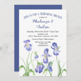 パープルアイリスリハーサルブランチ招待状 招待状