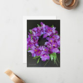 パープルアイリスリース ノートカード (正面/裏面インサイチュ)