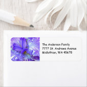 パープルアイリス差出人住所ラベル ラベル (インサイチュ)