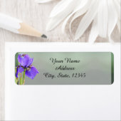 パープルアイリス結婚ズ差出人住所ラベル ラベル (インサイチュ)