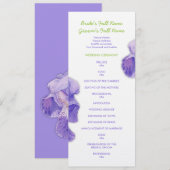 パープルアイリス結婚式 プログラム (正面/裏面)
